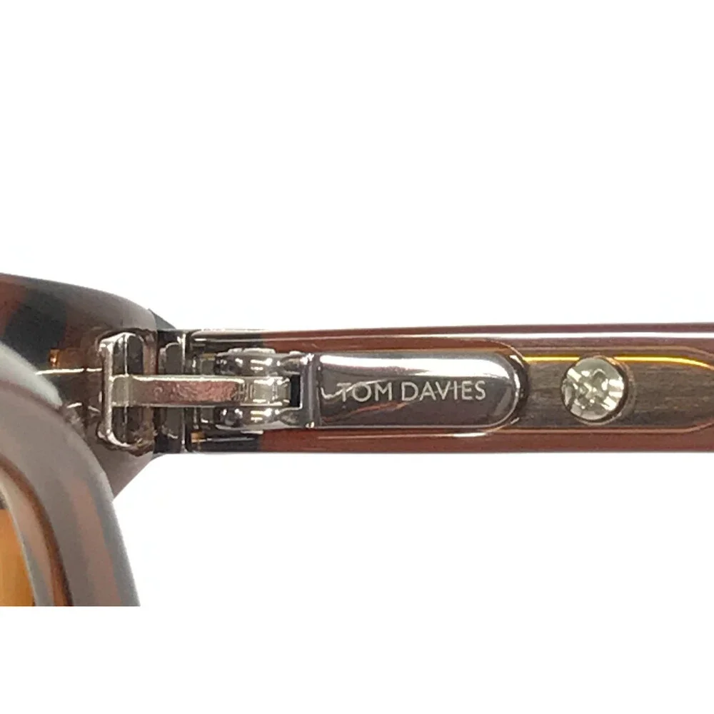 Tom Davies Eyeglasses Frames TD781 Col. 2350 Transparent Brown Square 51-16-145